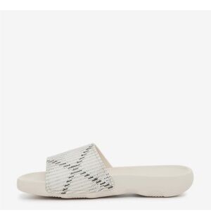 Burberry Cream Check Slide Sandals